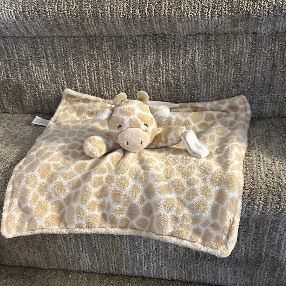 Carter's Giraffe Cuddle Plush, lovey or security blanket with pacifier holder - Picture 1 of 5